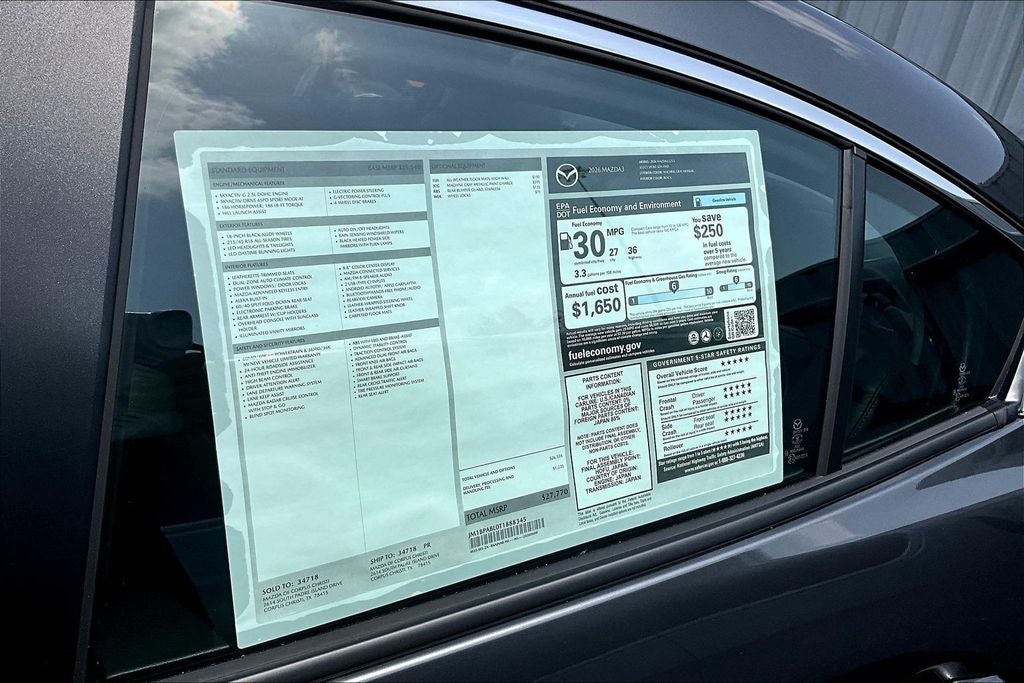 2026 Mazda Mazda3 2.5 S Select Sport