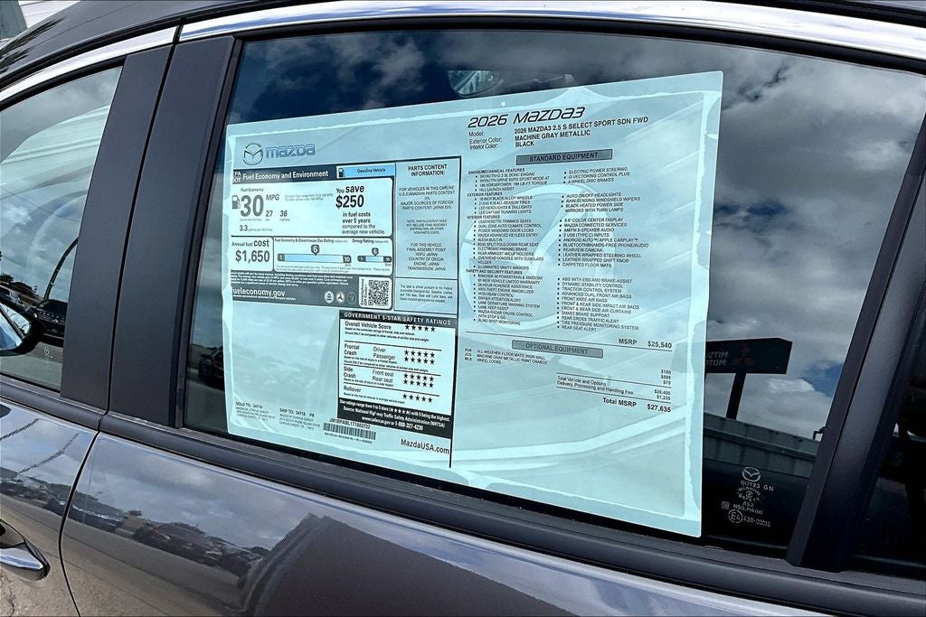 2026 Mazda Mazda3 2.5 S Select Sport