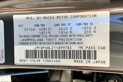2026 Mazda Mazda3 2.5 S Select Sport