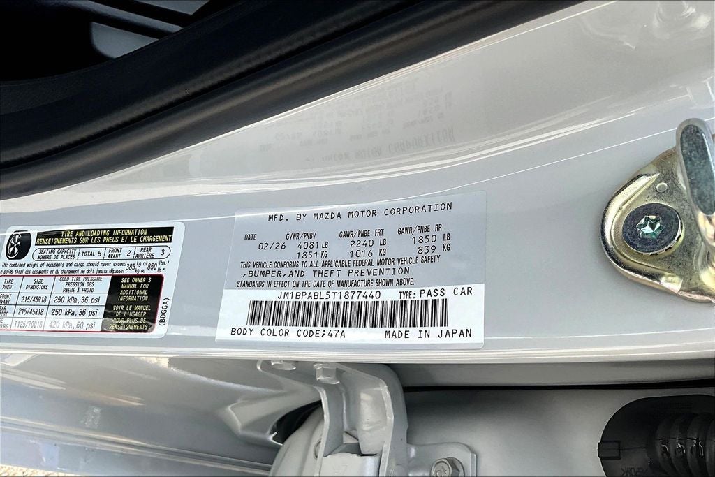 2026 Mazda Mazda3 2.5 S Select Sport