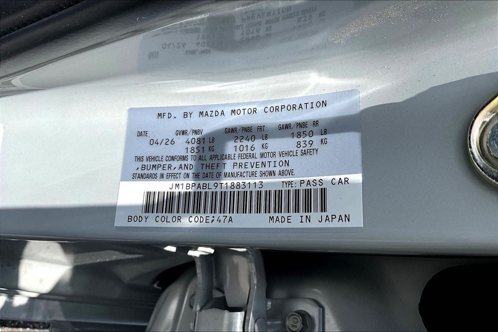 2026 Mazda Mazda3 2.5 S Select Sport