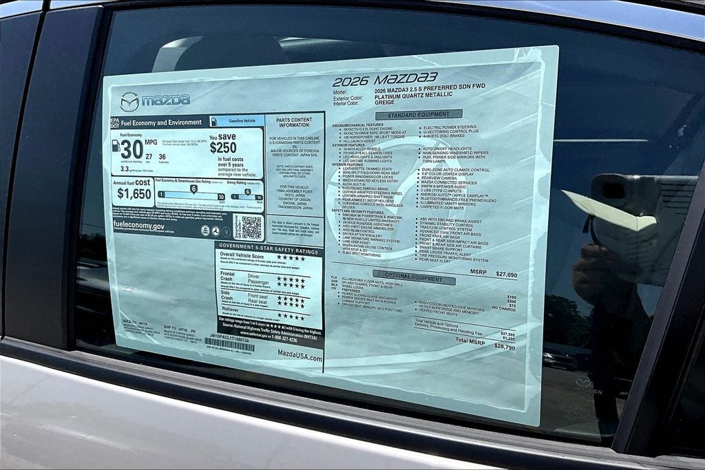 2026 Mazda Mazda3 2.5 S Preferred