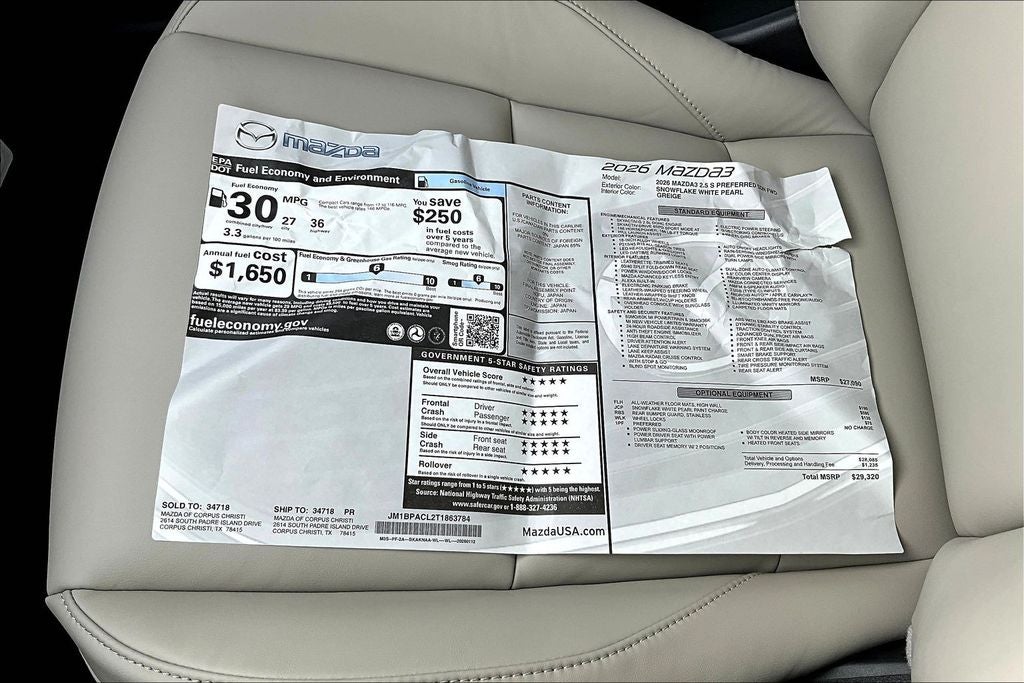 2026 Mazda Mazda3 2.5 S Preferred