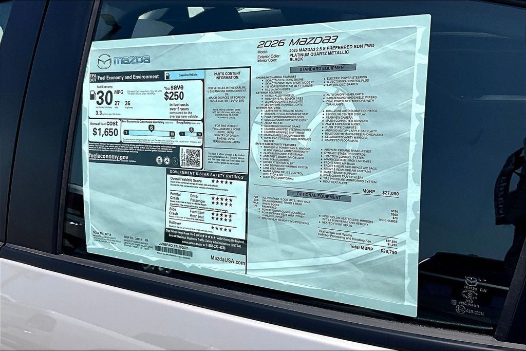 2026 Mazda Mazda3 2.5 S Preferred