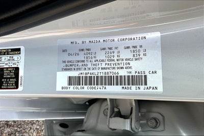 2026 Mazda Mazda3 2.5 S Select Sport