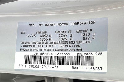 2026 Mazda Mazda3 2.5 S Select Sport