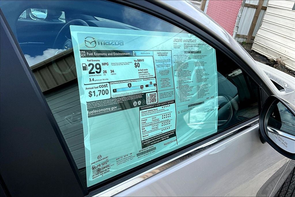 2026 Mazda Mazda3 2.5 S Select Sport