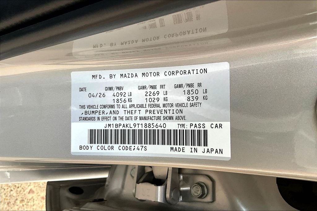 2026 Mazda Mazda3 2.5 S Select Sport