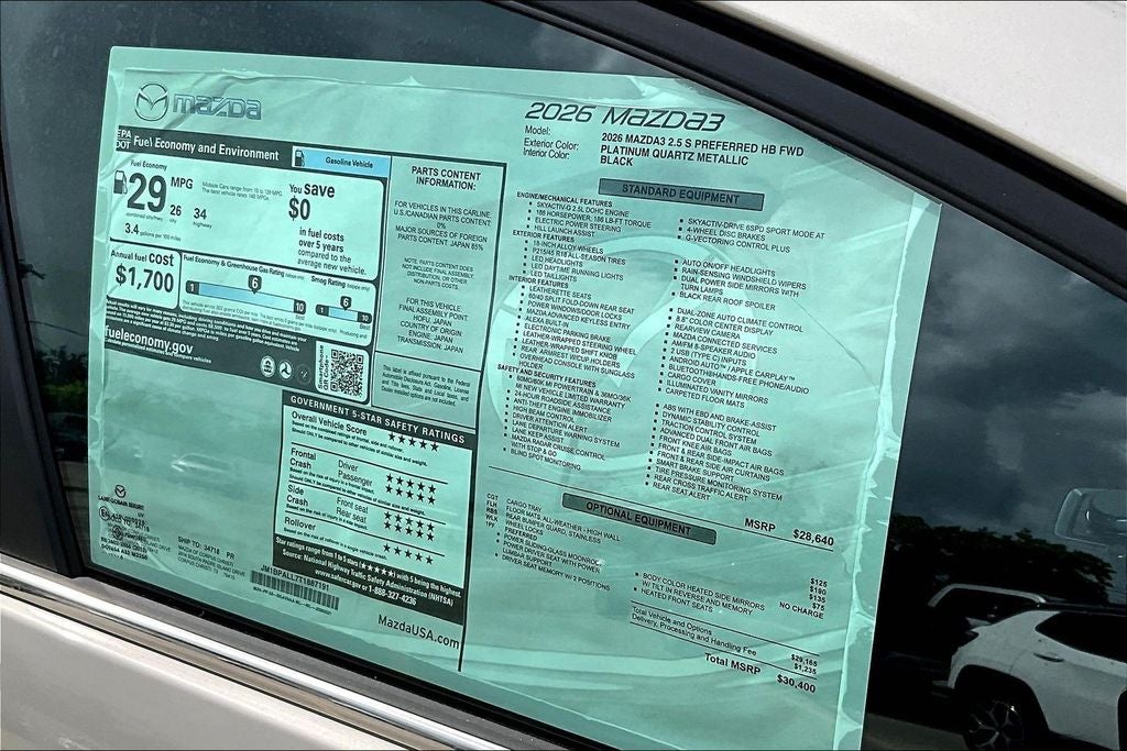 2026 Mazda Mazda3 2.5 S Preferred