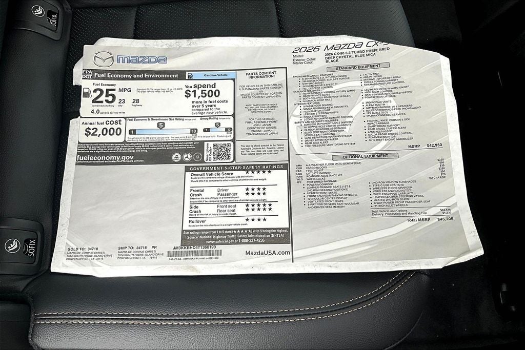 2026 Mazda Mazda CX-90 3.3 Turbo Preferred