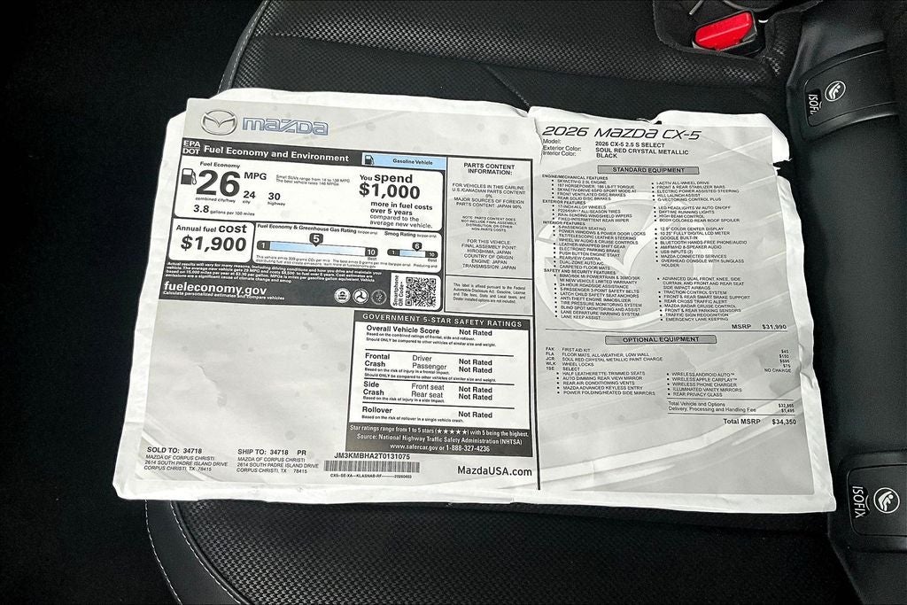 2026 Mazda Mazda CX-5 2.5 S Select