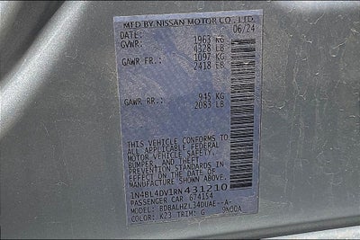 2024 Nissan Altima 2.5 SV