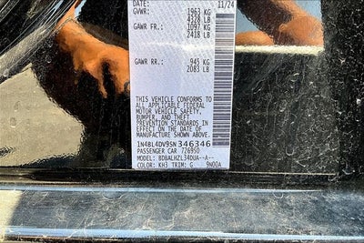 2025 Nissan Altima 2.5 SV