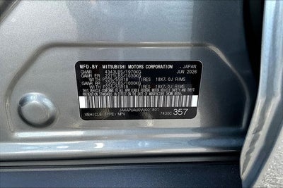 2027 Mitsubishi Outlander Sport 2.0 SE