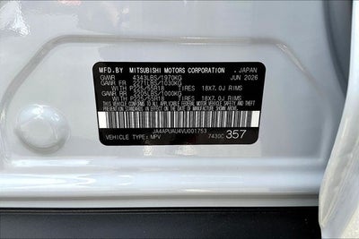 2027 Mitsubishi Outlander Sport 2.0 LE