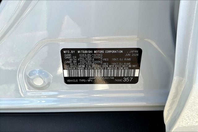 2027 Mitsubishi Outlander Sport 2.0 SE