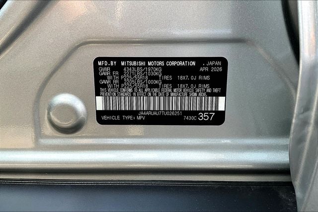 2026 Mitsubishi Outlander Sport 2.0 ES