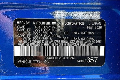 2026 Mitsubishi Outlander Sport 2.0 ES