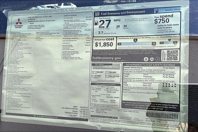 2026 Mitsubishi Outlander SE