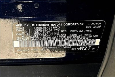 2026 Mitsubishi Outlander SEL