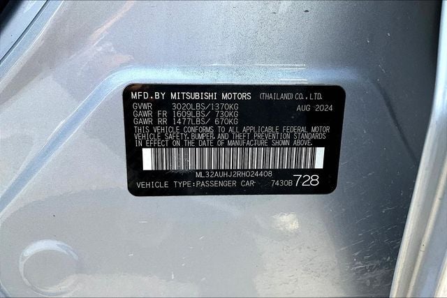2024 Mitsubishi Mirage ES