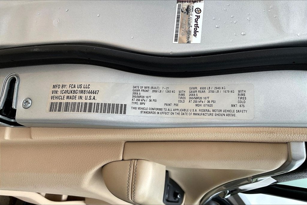 2021 Jeep Grand Cherokee L Limited