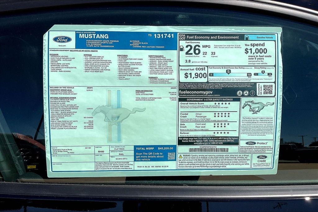 2026 Ford Mustang EcoBoost Premium