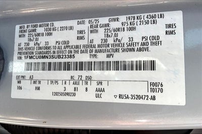 2025 Ford Escape ST-Line