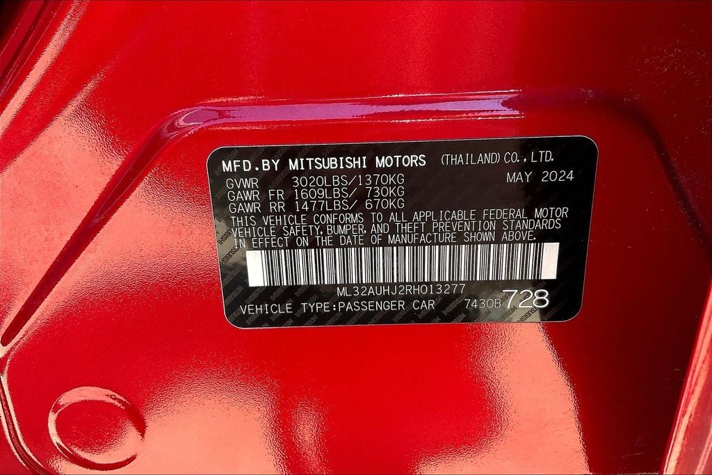 2024 Mitsubishi Mirage ES