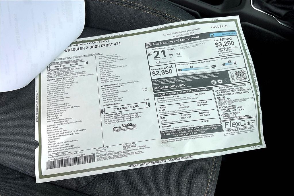 2026 Jeep Wrangler Sport