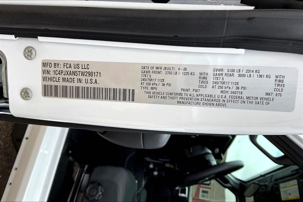 2026 Jeep Wrangler Sport