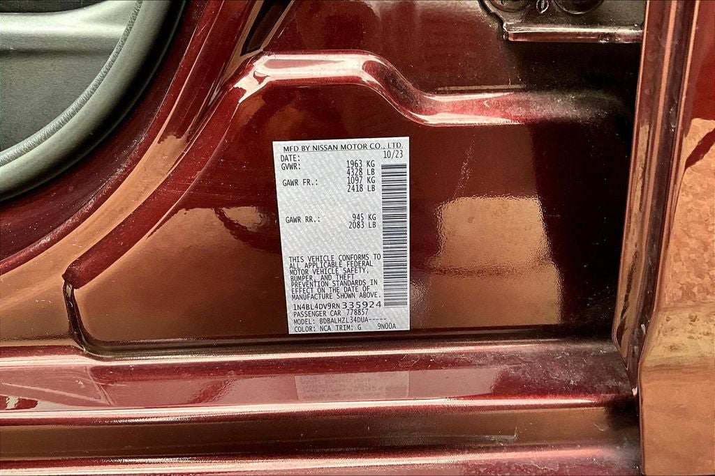 2024 Nissan Altima 2.5 SV
