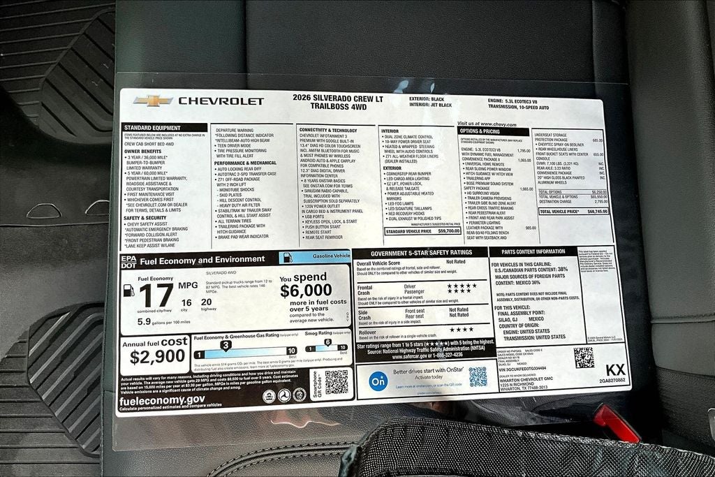 2026 Chevrolet Silverado 1500 LT Trail Boss