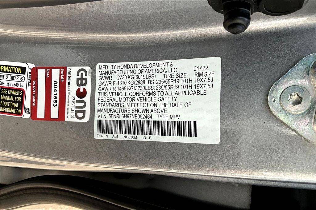 2022 Honda Odyssey Elite