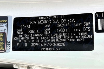 2025 Kia K4 LXS