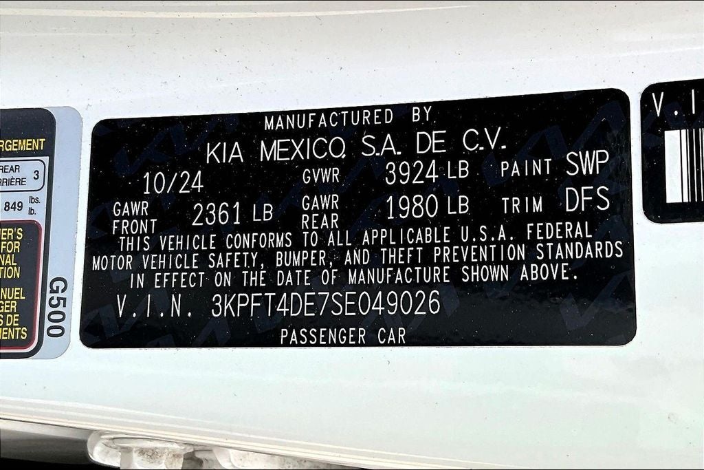 2025 Kia K4 LXS