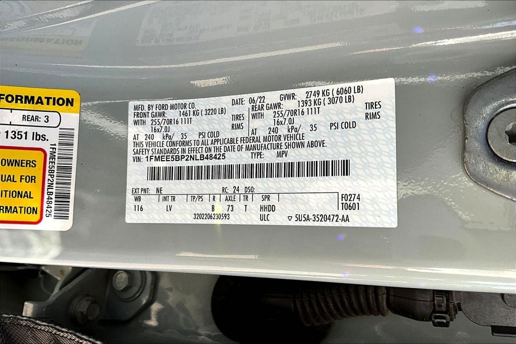 2022 Ford Bronco Base 4X4 4 DOOR SUV