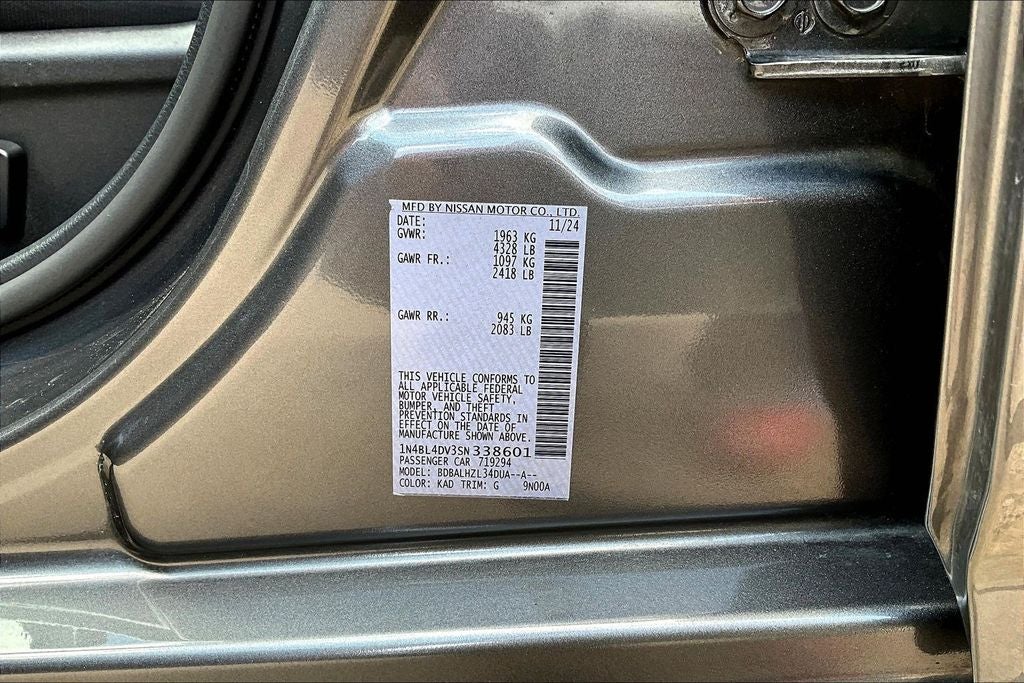 2025 Nissan Altima 2.5 SV