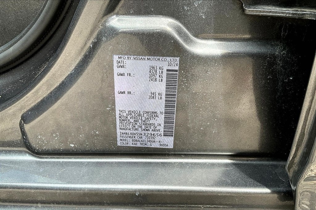 2025 Nissan Altima 2.5 SV