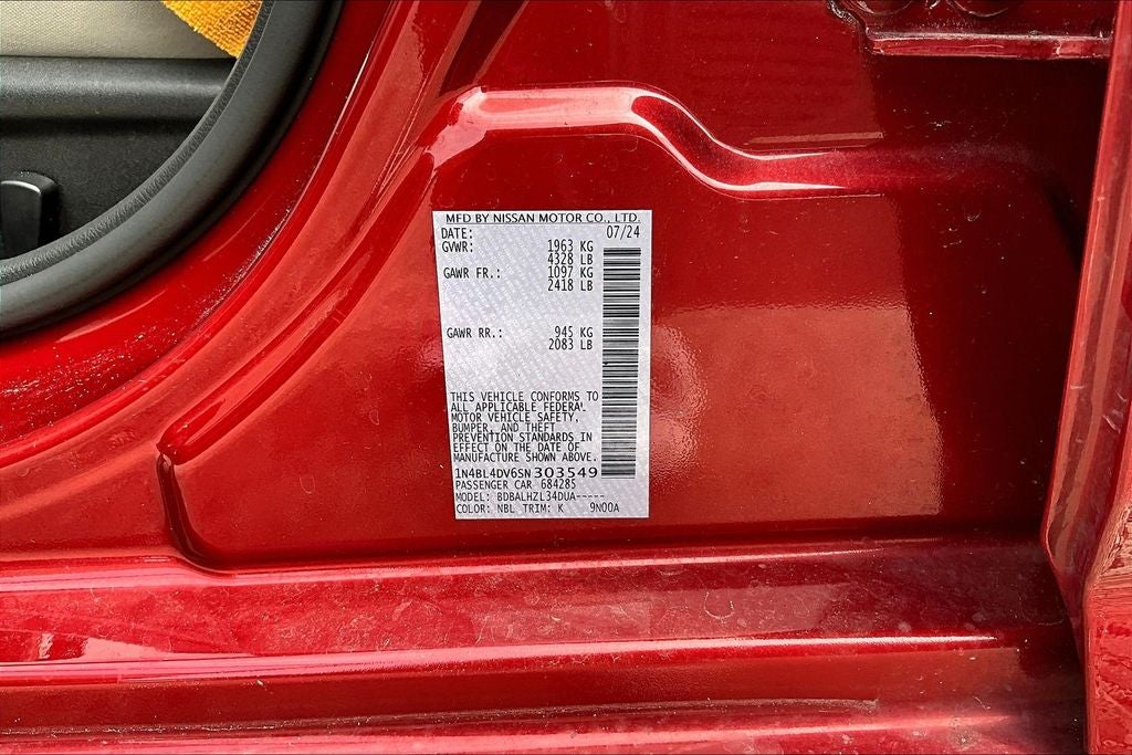 2025 Nissan Altima 2.5 SV