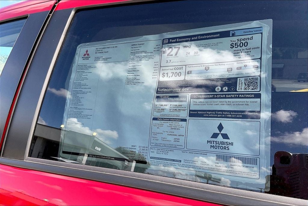 2027 Mitsubishi Outlander Sport 2.0 SE
