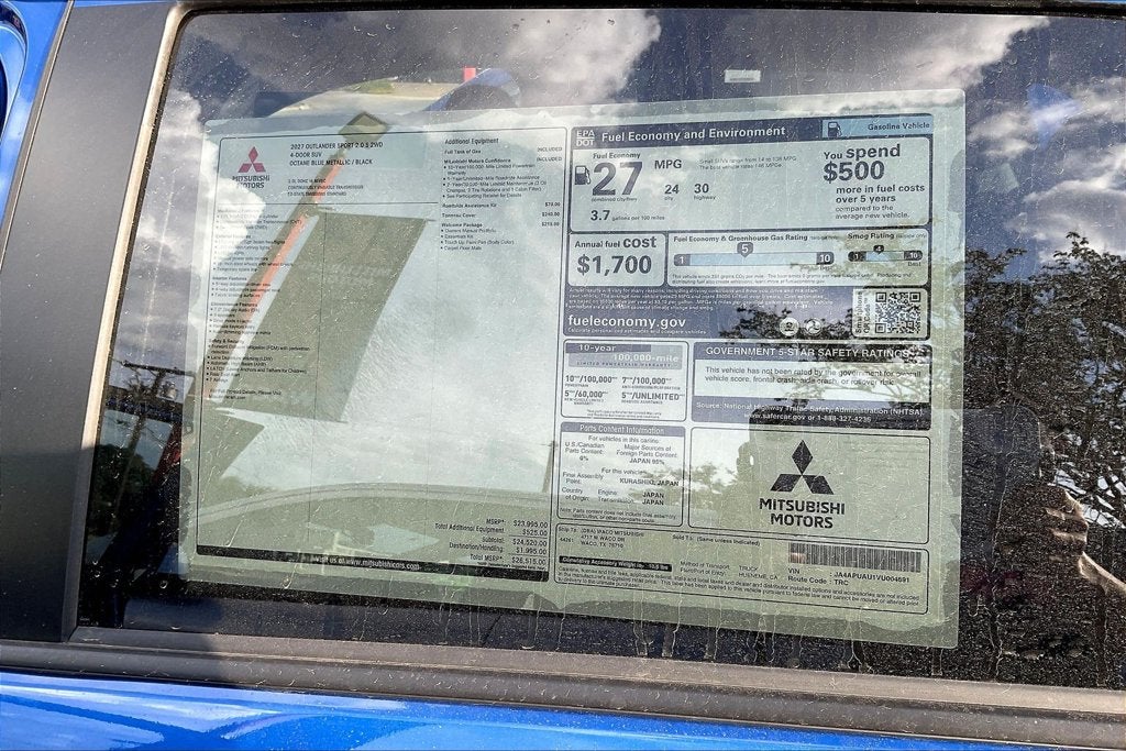 2027 Mitsubishi Outlander Sport 2.0 S