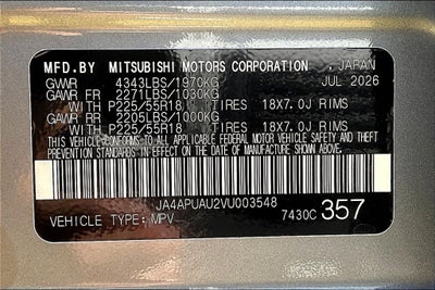 2027 Mitsubishi Outlander Sport 2.0 ES
