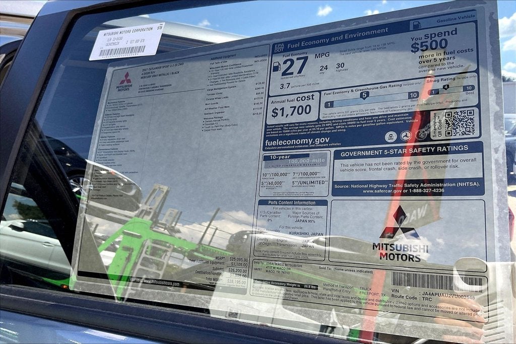 2027 Mitsubishi Outlander Sport 2.0 ES