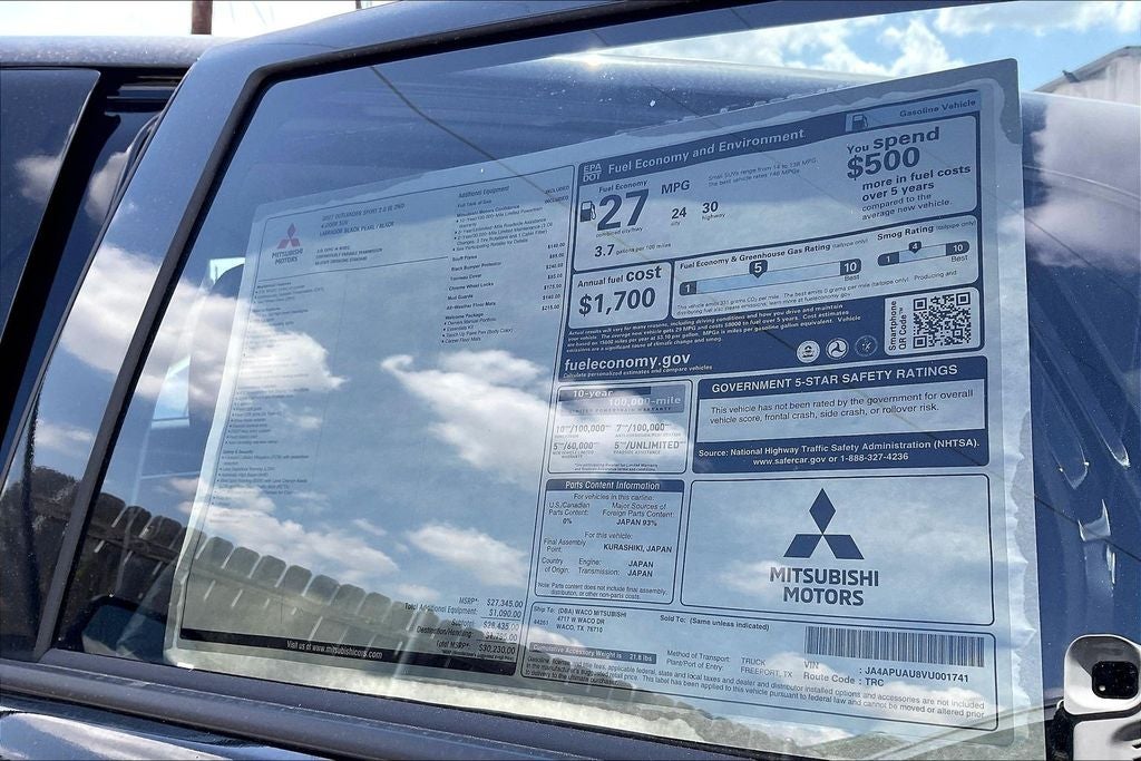2027 Mitsubishi Outlander Sport 2.0 SE