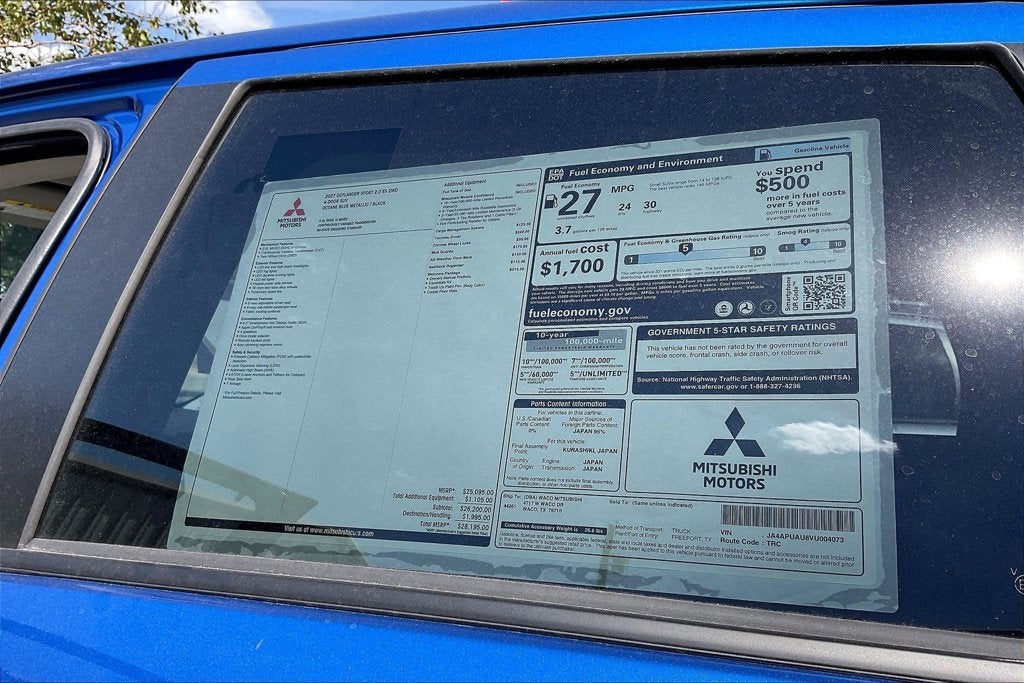 2027 Mitsubishi Outlander Sport 2.0 ES