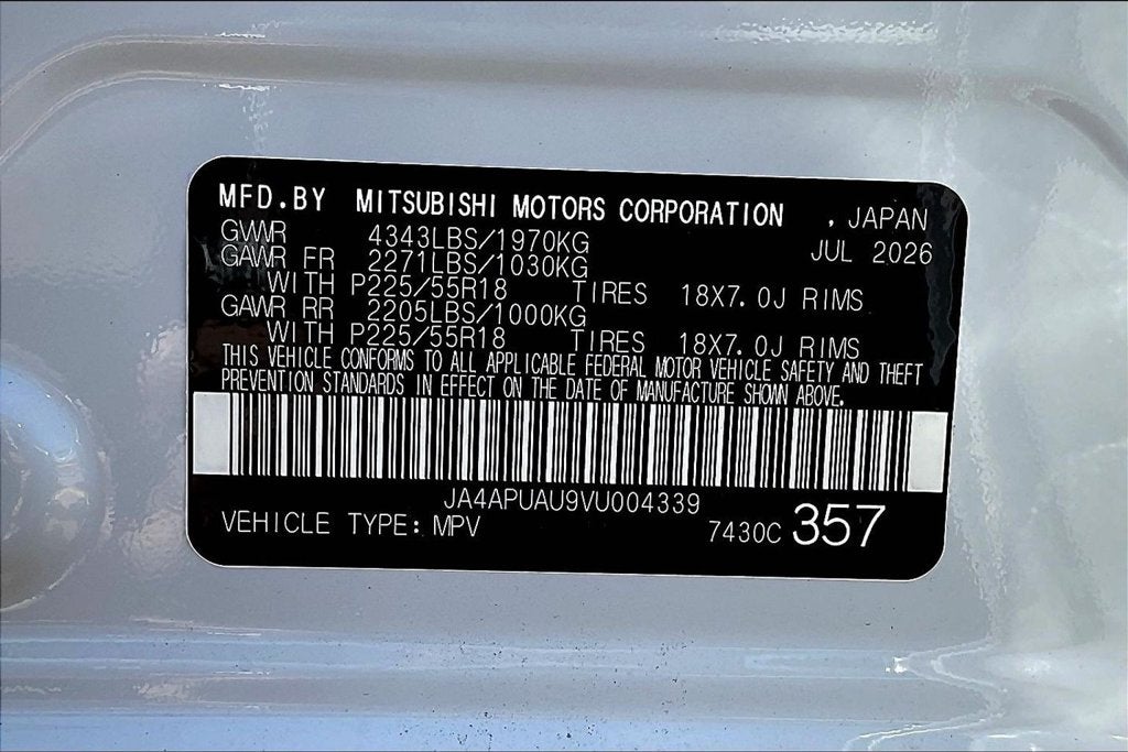 2027 Mitsubishi Outlander Sport 2.0 ES