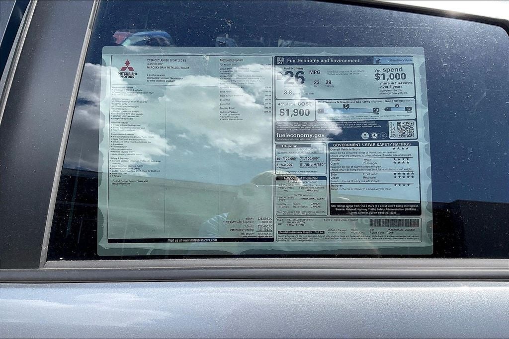 2026 Mitsubishi Outlander Sport 2.0 ES