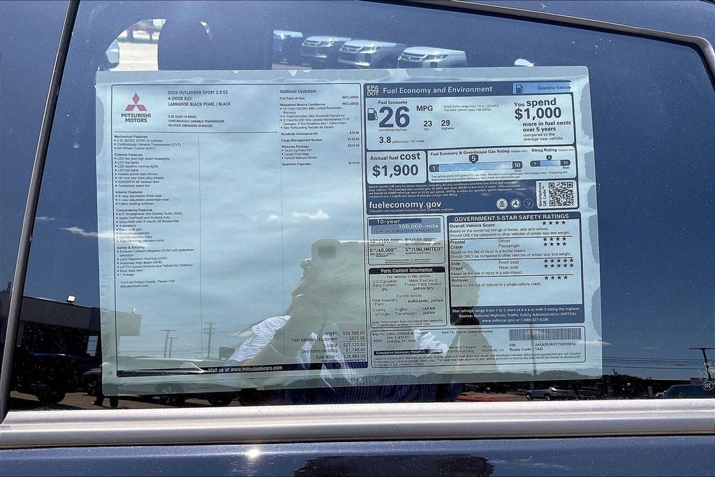2026 Mitsubishi Outlander Sport 2.0 ES