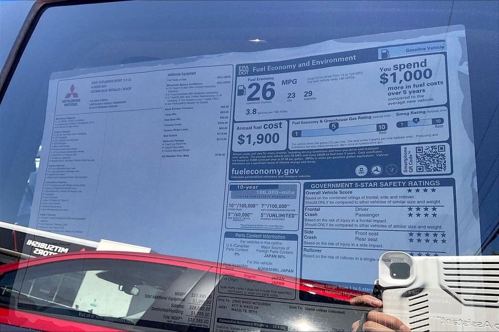 2026 Mitsubishi Outlander Sport 2.0 LE